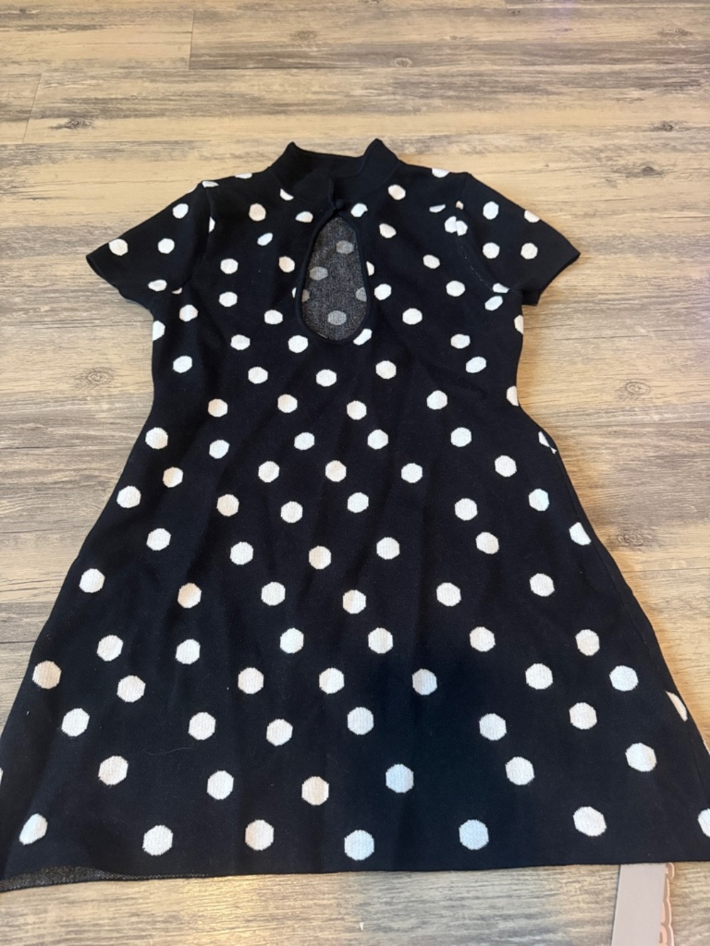 Missguided Black and White Polka Dot Mini Dress